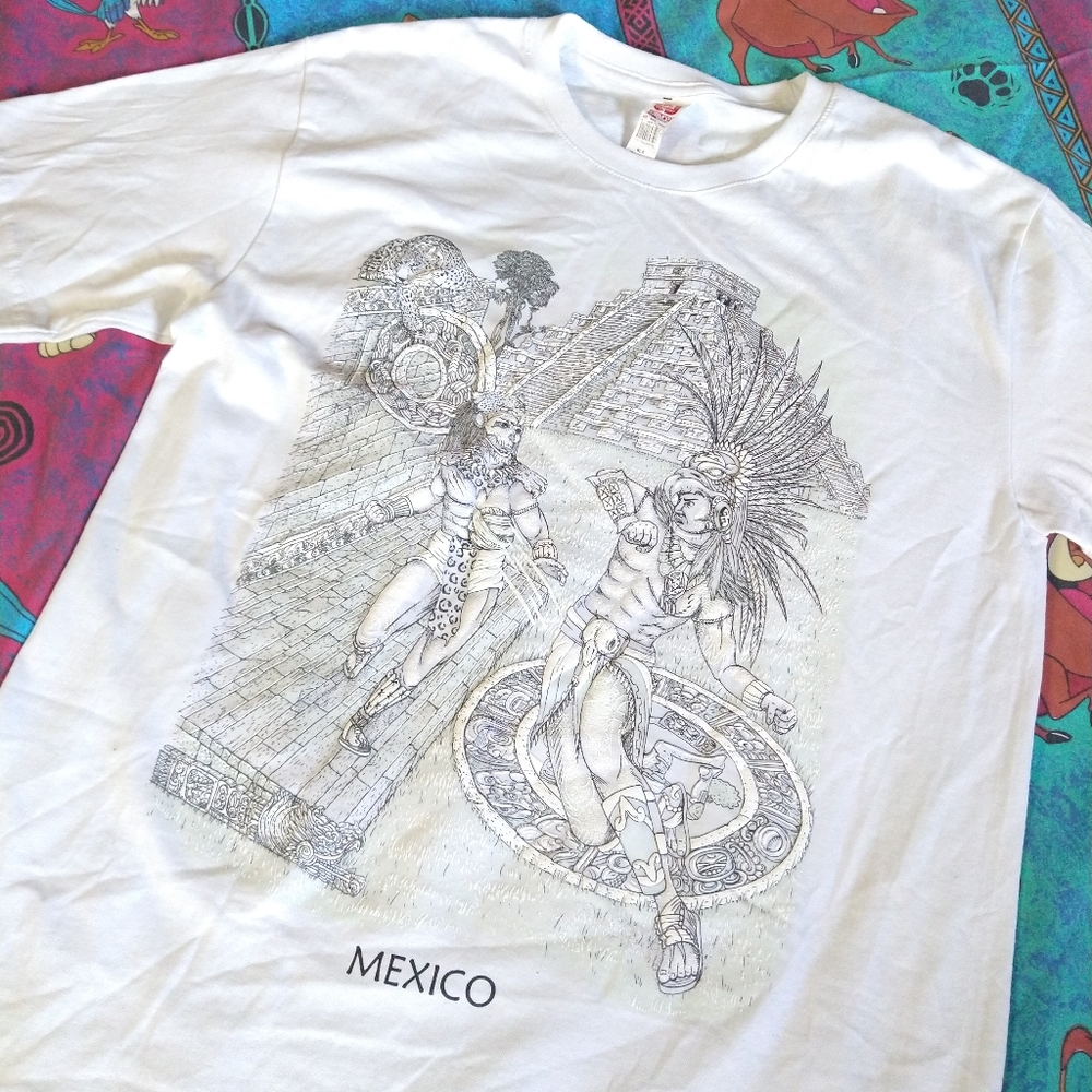 Mexico Puff Print Souvenir Tee Medium/Large 38 euro
